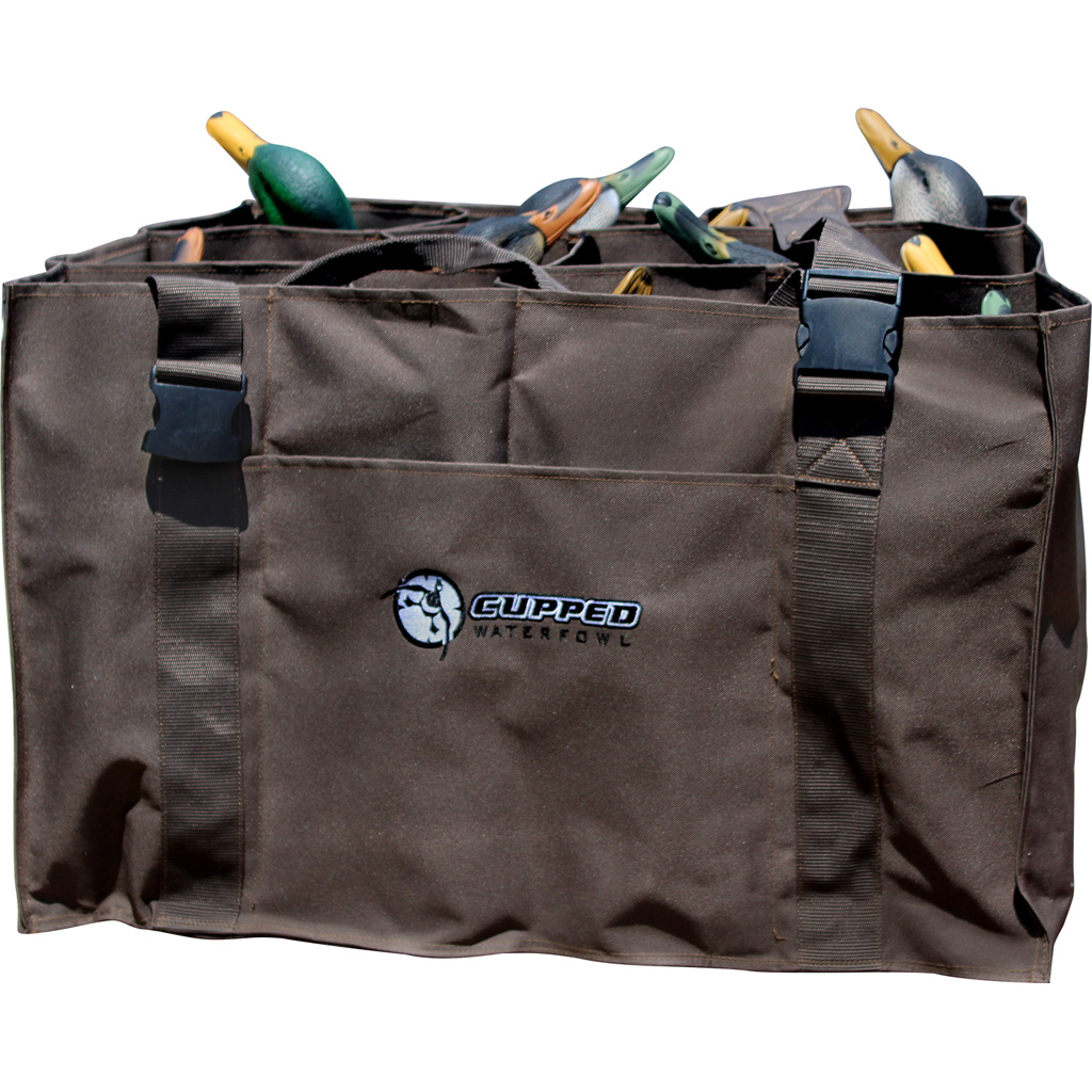 thumbnail image 2 of Cupped Waterfowl 12-Slot Duck Decoy Bag - Camo Hunting Bag With Mesh Bottom, Holds 12 Decoys, Adjustable Strap 2 of 13