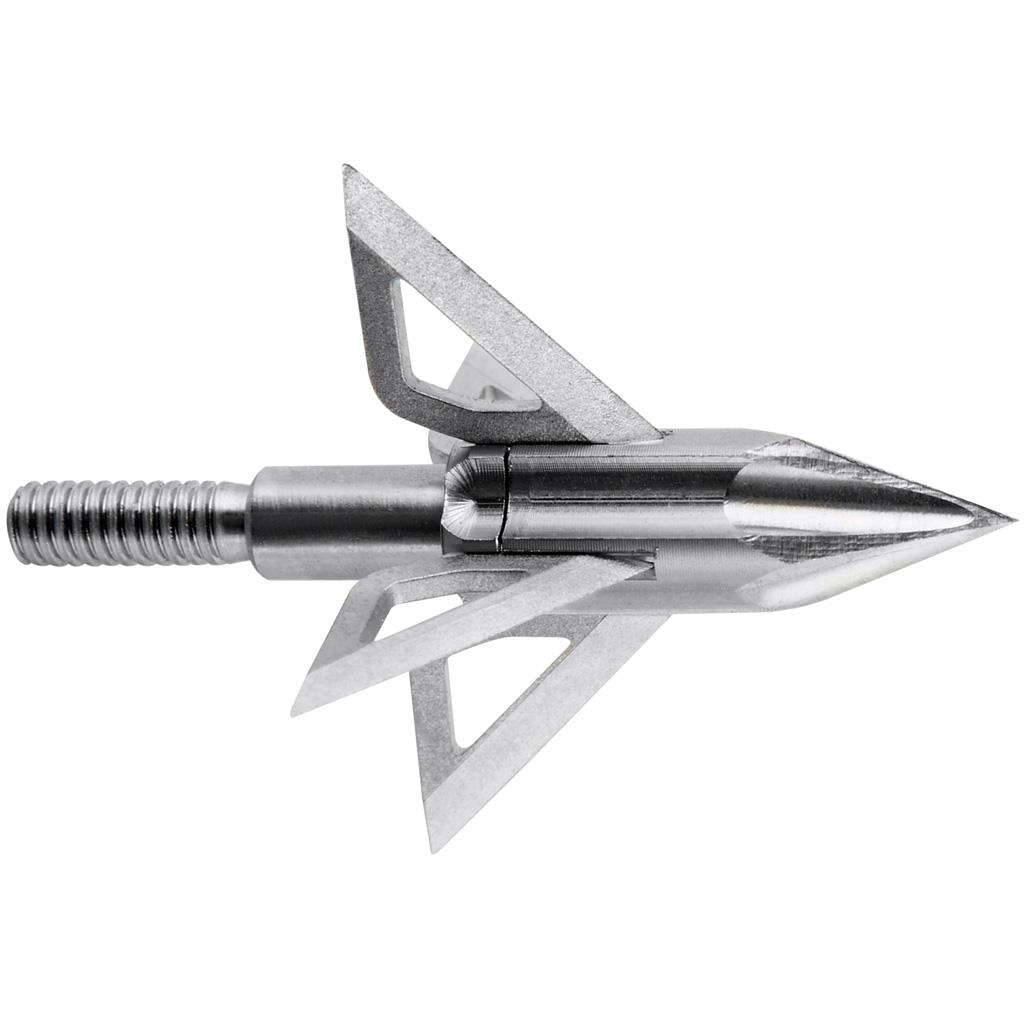 thumbnail image 2 of 12-Pack 150 Grain Fixed Serrated Broadheads For Hunting - 1.18'' Cut, Red 2 of 3
